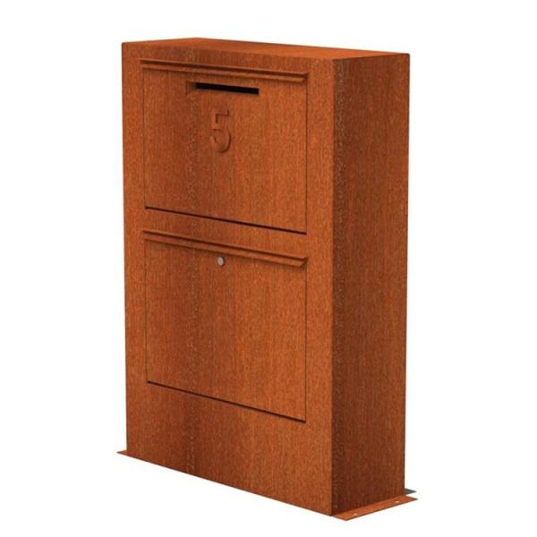 Corten Steel Express Package Parcel Delivery Box For Home ISO9001
