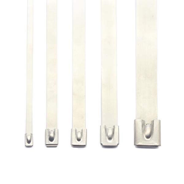 Fios de ligação diretamente de aço inoxidável Cable Tie resistente aos raios UV 201 304 316 Tamanho personalizado