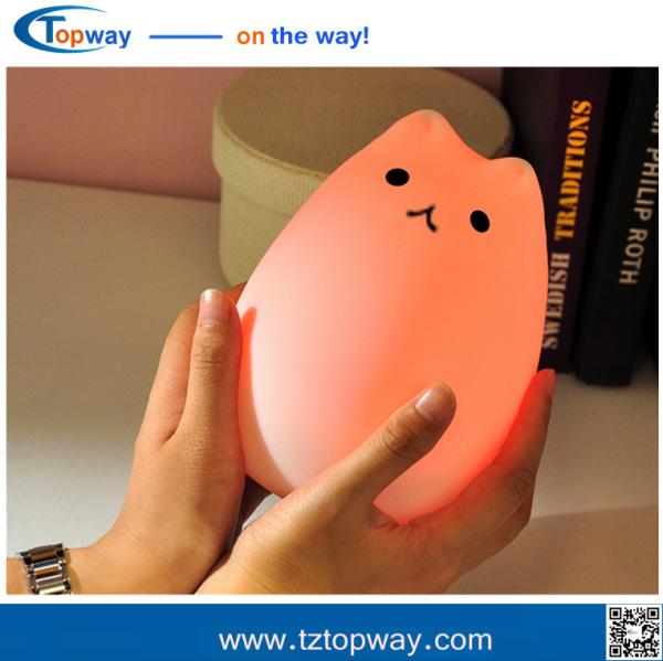 Room decoration silicon lamp 7 Color Changing LED Lamp kids animal night light