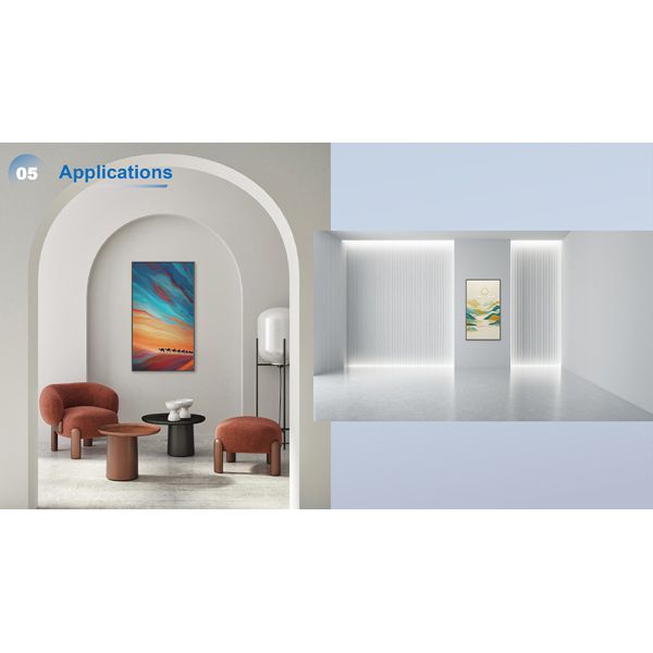 43‑Inch Zero‑Distance Wall‑Mounted Digital Signage Display, Commercial Wall‑Mount LCD Advertising Screen & Monitor