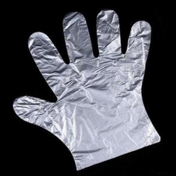 HDPE Plastic Clear Disposable Gloves Customizable Thickness For Household Cleaning