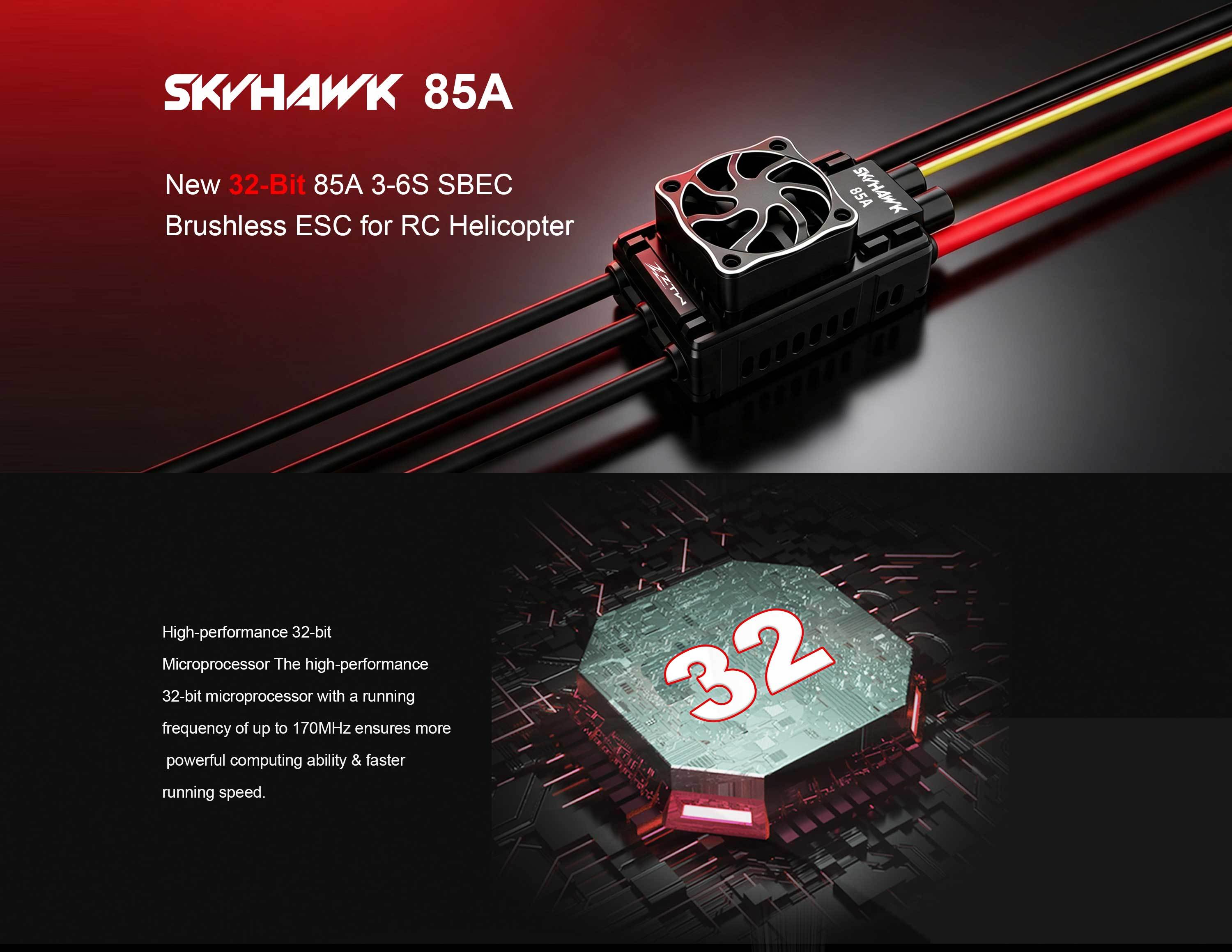Drone ESC ZTW 85A 3-6S SBEC Brushless Drone Speed Controller