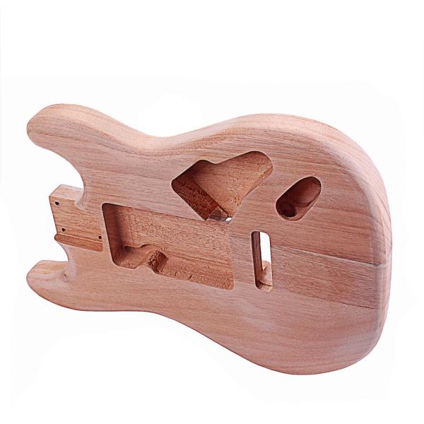 Solid Maple Wood Unfinished Bass Body For Strat ST Guitar DIY Parts Polished