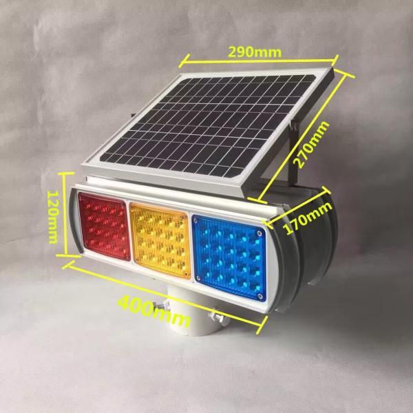 Solar Double-sided Explosive Flashing Lights Road Barricade Strobe Light Traffic Safety Solar Led Warning Light