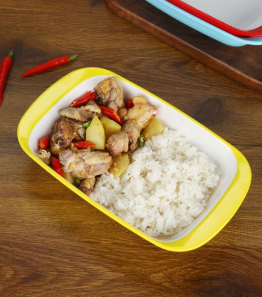 Hot Selling Food Grade Melamine Noodle Rice Soup Double Ears Bowl