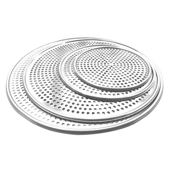11 inch perforated round punched pizza pan with holes baking tray aluminum pizza pan for bakery or restaurant or bar