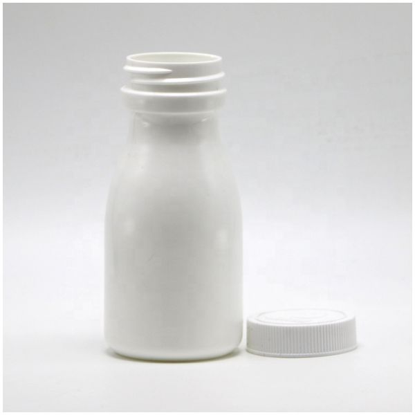 120mL Bowling Shape HDPE Plastic Bottle for Pill Storage Medicine Solid Tablet Capsule