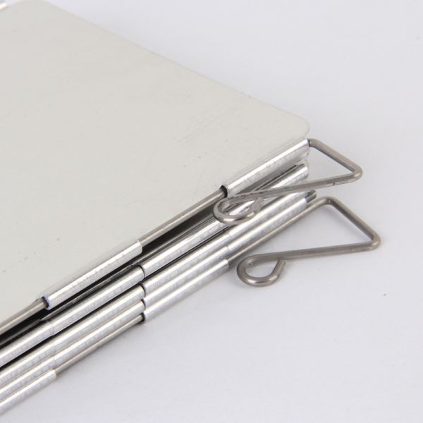 Foldable Camping Gas Stove Windshield Outdoor Windproof Windscreen with Silver Finish