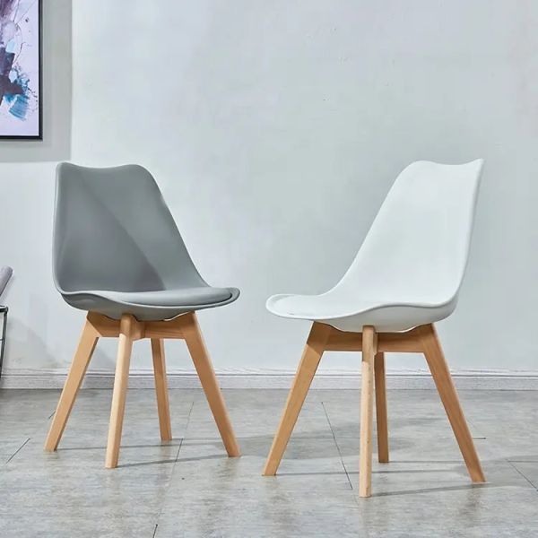 OEM Chaises de salle à manger noires en plastique Mid Century Chair en plastique moulé sur mesure
