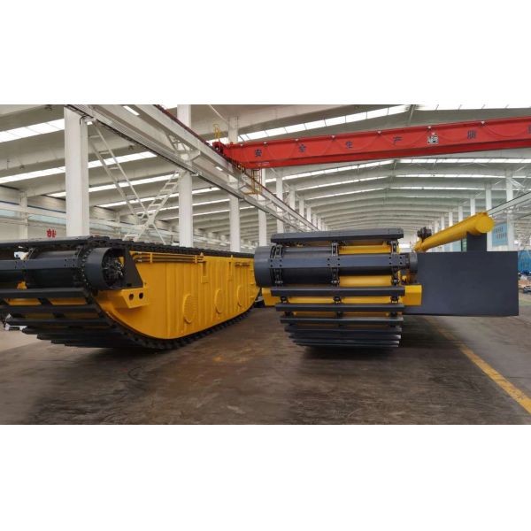 Customized Floating Amphibious Excavator Pontoon Q355B Q690 Q345BUndercarriage Parts Water Track used for  320D PC200