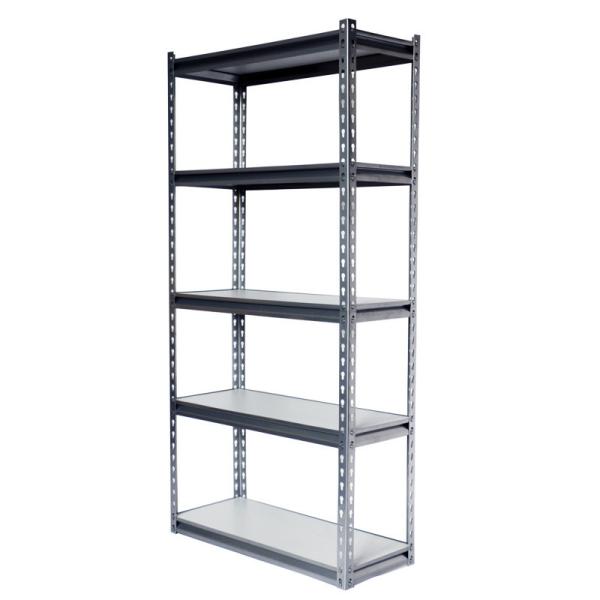Gourd Hole Five Panels Wide Span Shelving / Factory Boltless Warehouse Shelving In Grey