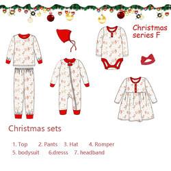 Christmas Baby long sleeve girls dresses christmas printing clothing children outfits girl dress