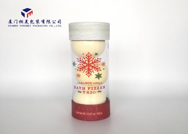 Light Weight Plastic Cylinder Packaging Tubes Hard Paper Covers Easily Assembled