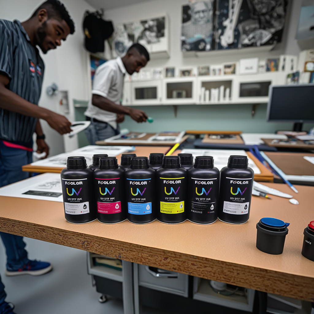 FCOLOR 500ML Uv Led for Uv Ink UV Inks Soft epson I3200 Inks for I3200U1 XP600  and Flatbed Printer