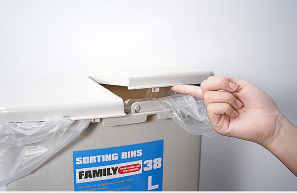 Double Classified Dustbin Silicone Mold Tools 100% PP With Removable Wheel / Lid