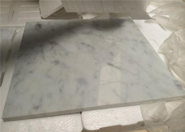 White Natural Stone Tiles Italian Polished Carrara White Marble Floor Tiles