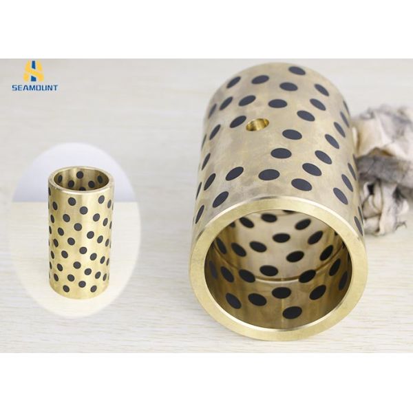 Cylindrical Solid Mosaic JDB Copper Bearing , Self Lube Bearings High Tensile