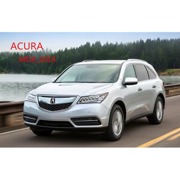 OEM Type Side Step Bars For ACURA MDX 2014 2015 , Non-skid Rubber And Chrome