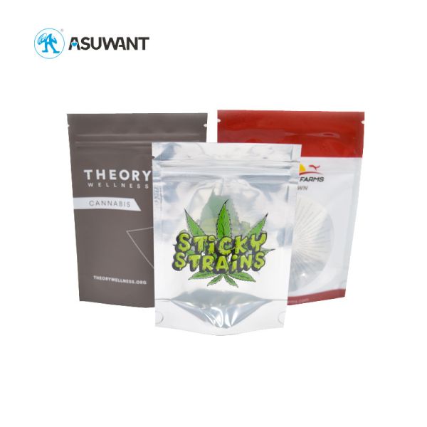 Seed Packaging Cigar Mylar Stand Up Pouches Small Heat Seal Plastic Ziplock Bag
