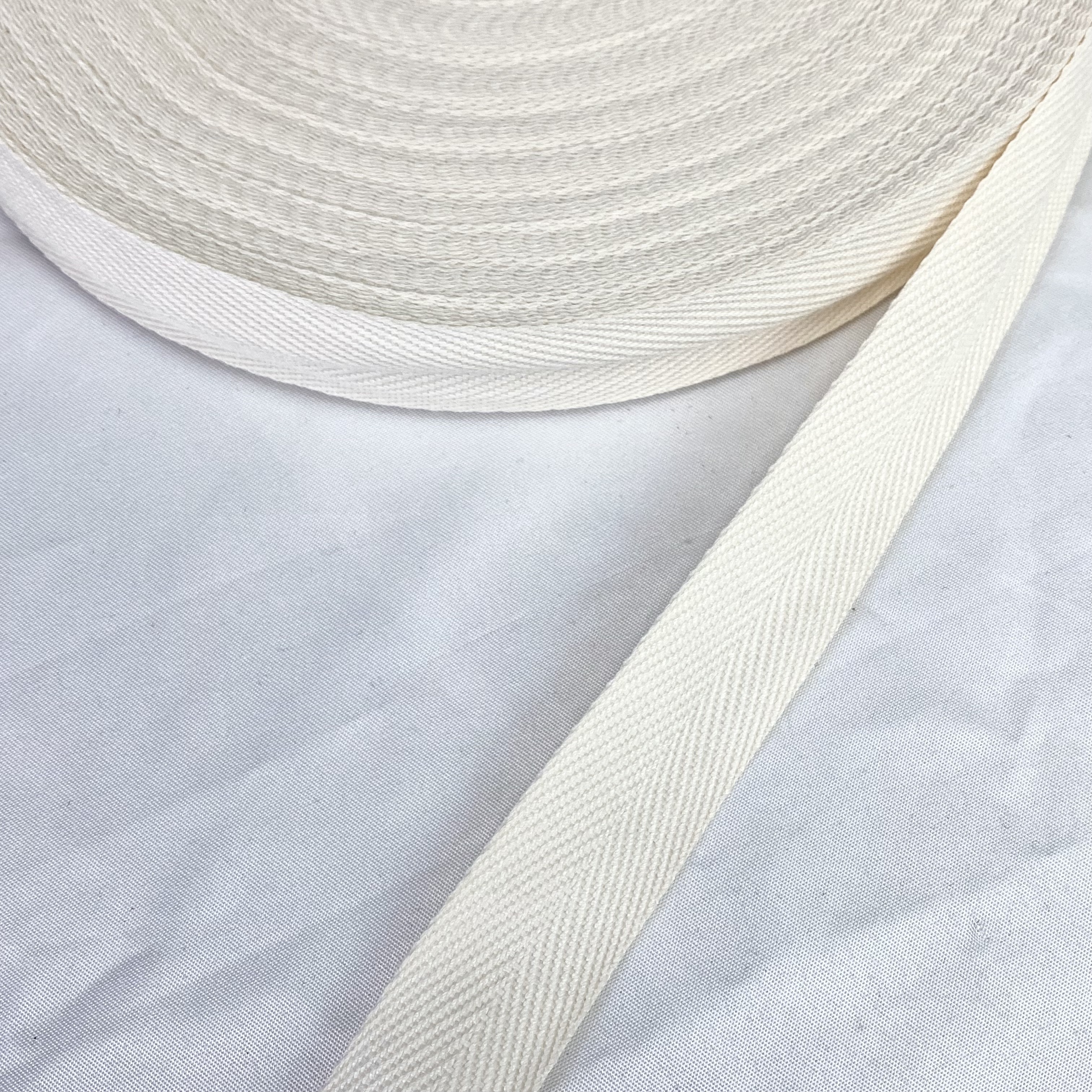 Herringbone polyester-cotton webbing Various colors Backpack strap Belt Handbag strap