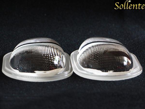 107MM Anti Glare Optical COB LED Glass Lens For 30W - 100W Street Light