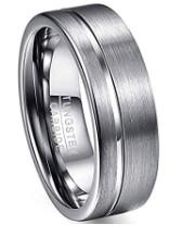 Jeux de bandes pour hommes à base de carbure de tungstène avec un service de fabrication d'échantillons simple et fini