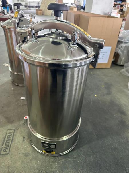 LED Display Portable Autoclave Machine Stainless Steel Portable Steam Sterilizer