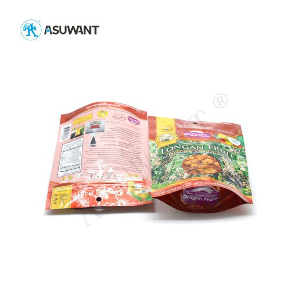 Stand Up Food Packaging Bags Reusable Laminated Plastic Zipper Lock Gravure Printing