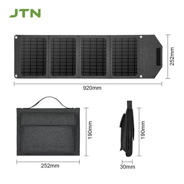Outdoor Lightweight Solar Charger Panel with 22.5% Efficiency and IP65 Waterproof