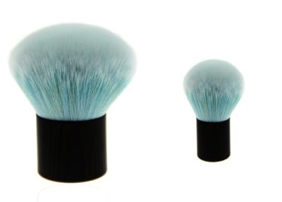 Round Shaped Nylon Hair Kabuki Makeup Brush Private Label Makeup Brushes Blue Color