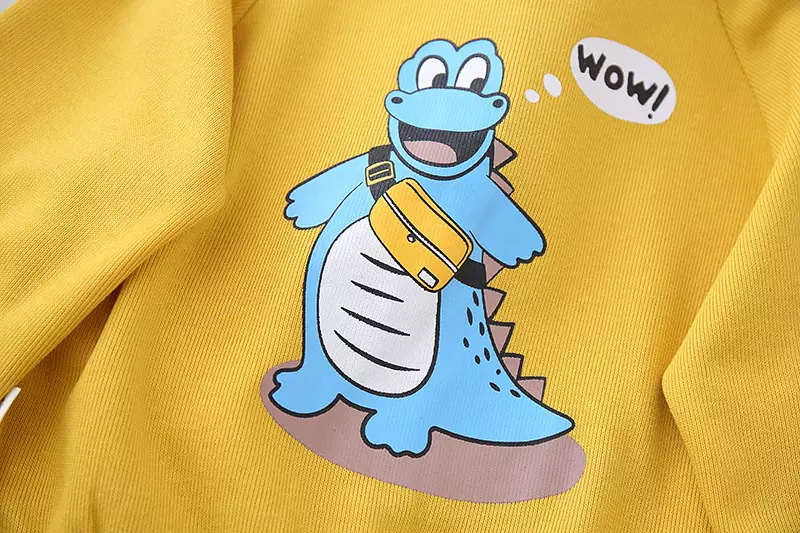 Children'S Apparel Cotton Children'S Clothing Cartoon Print Coat Toddler Animal Printed Jacket