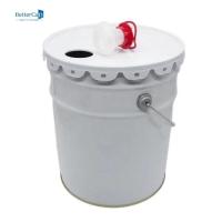 Le blanc de décoration rond de la boîte 20L de peinture peignent le seau de 5 gallons