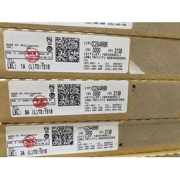 Линия SoC значения GHz RF интегральной схемаы CC2544RHBR 2,4 с USB SPI и UART вспышки 32kB