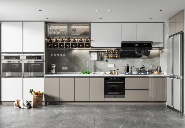Meubles imperméables en MDF, sur mesure, pour la maison, armoires de cuisine modernes en bois