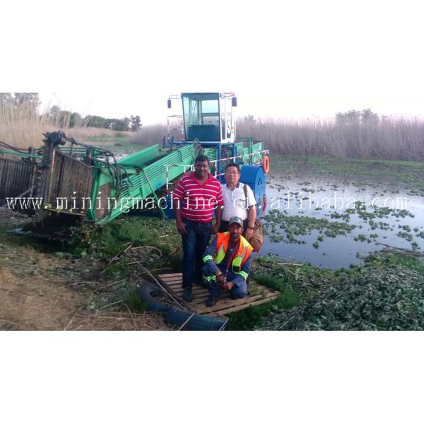 High Efficiency Aquatic Weed Harvester with Paddle Wheel Drive and 2000 m³ Capacity