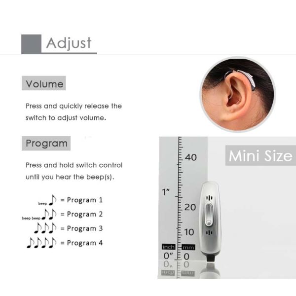 Audifonos Bte Hearing Aids For Severe Hearing Loss WDRC Behind The Ear Hearing Amplifiers