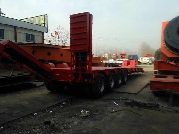 70000kg Gooseneck Semi Trailer Detachable Gooseneck Trailer For Pickup Truck