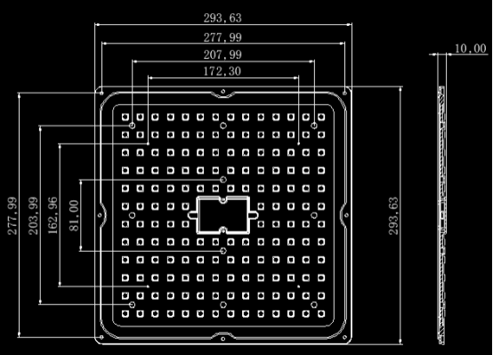 150W LED American Standard Parking Lot / Shoebox Light Lens