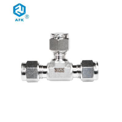 Forged Compression Pipe Fittings Stainless Steel Equal Tee For Gas / Oil