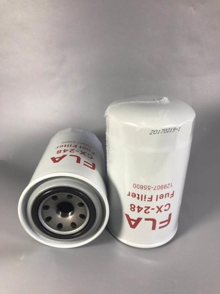 YANMAR Excavator Fuel Filter , Diesel Fuel Filter Water Separator  Paper Material Core
