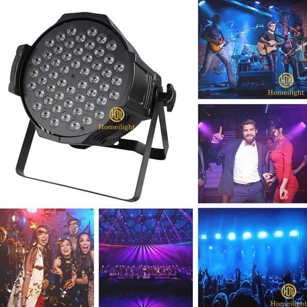 90 Ra 200 lm/w 54pcs*3w RGB3in1 DMX512 Disco LED Par luzes para equipamento de iluminação de palco