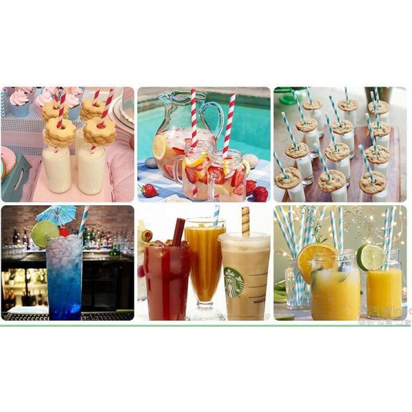 Disposable PLA Straws Eco Friendly Compostable Biodegradable Multi Color for Party