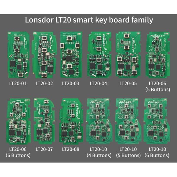 Lonsdor LT20-08 Smart Key PCB for Toyota Lexus 8A+4D
