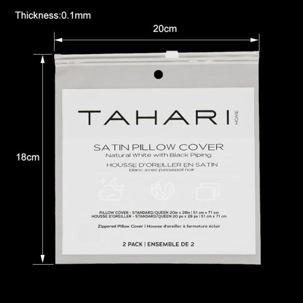 70 Micron 80 Micron 90 Micron Plastic Clothes Packaging Bags Rectangular