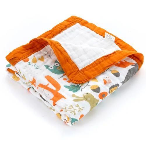 Newborn Essentials Muslin Swaddle Blankets , Bamboo Cotton Gauze Fabric