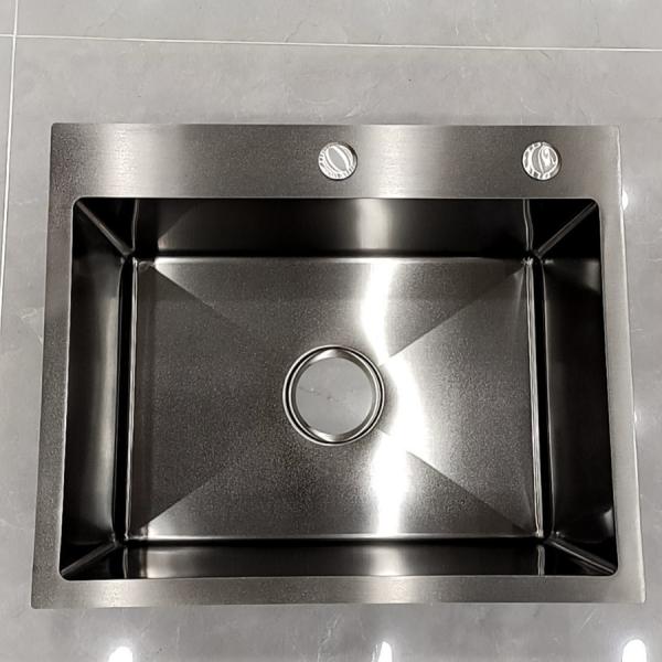Kitchen 304 Stainless Steel Hand-Made Sink Single Sink Household Wash Basin
