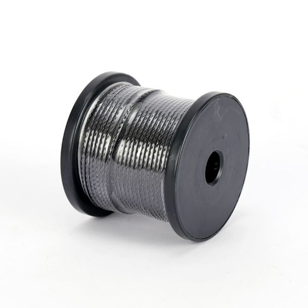 304 Stainless Steel Wire Rope Black  PVC Coated