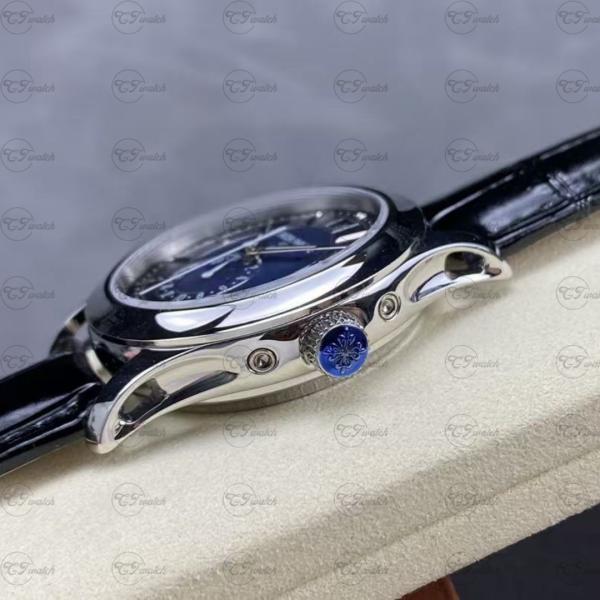 Patek Philippe 5205G White Gold Blue Dial Annual Calendar Automatic Super Clone Luxury Watch Men