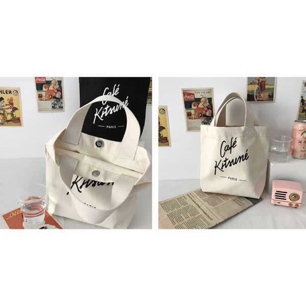 Customized Logo Customise Fashion Recyclable Shopping Cotton Bag Tote Bag Printed Canvas Bag
