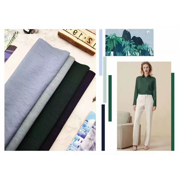 Nylon+Polyester Woven fabrics GSM110g for Fashion dressing and elegant Shirts Static-free Anti-Wrinkling Body Silk feel